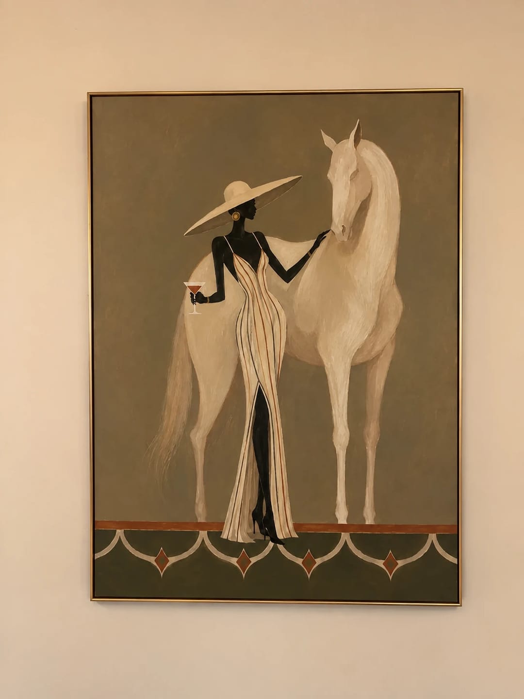 Customer photo review of Modern Folk Art｜Ivory Horse Elegance