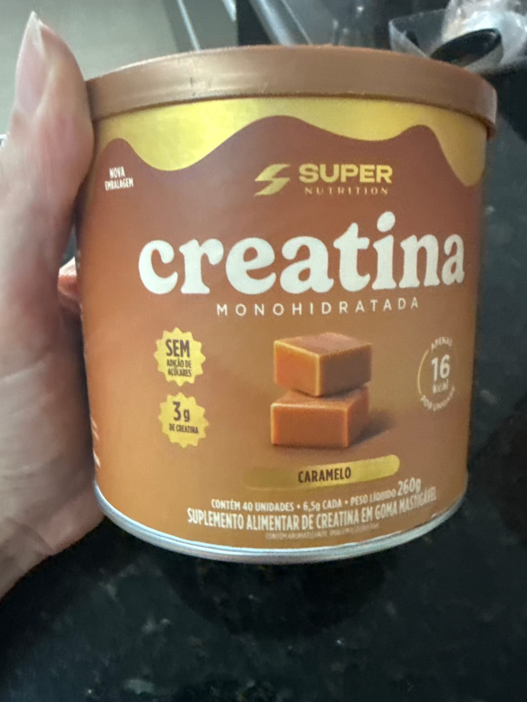 Customer photo review of Caramelo Creatina