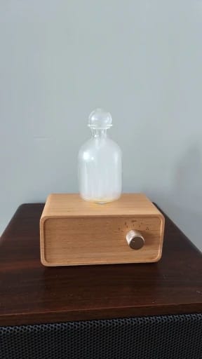 Customer photo review of Waterless Essential Oil Diffuser – Wood & Glass