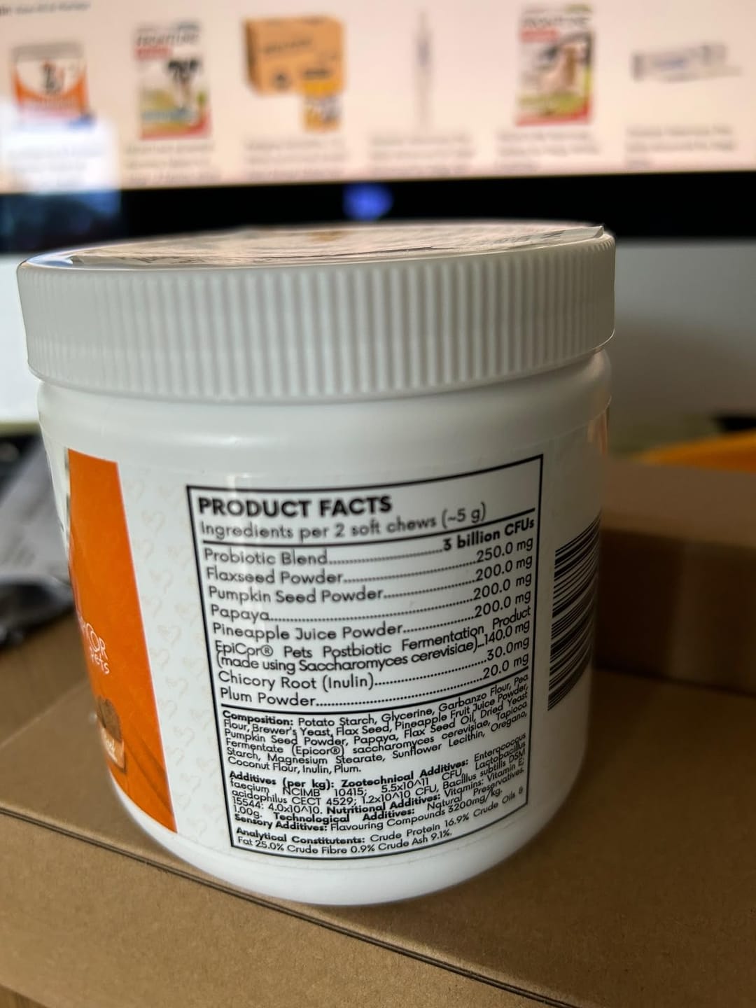 Customer photo review of Daily Probiotic Chews for Dogs | Gut & Digestive Support