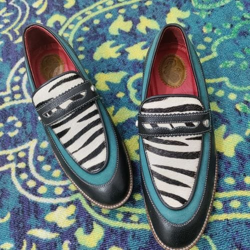 Customer photo review of Zebra Penny Loafers Men