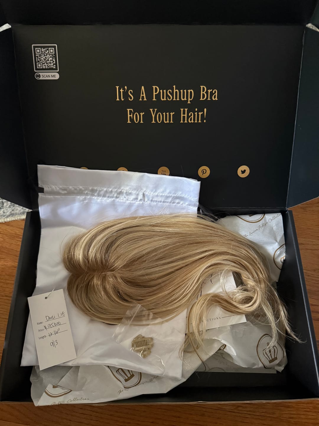 Customer photo review of Darci Light Volume Topper