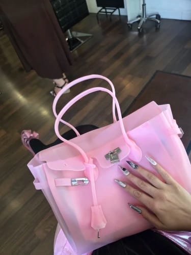 Customer photo review of Alicia Structured Top Handle Satchel