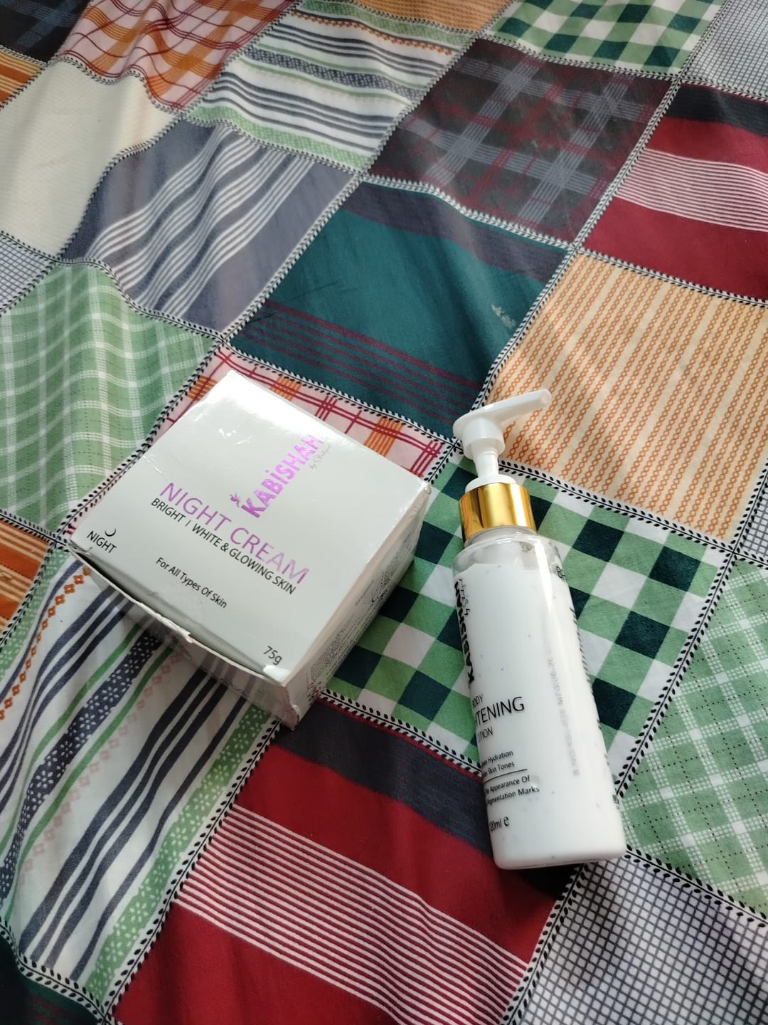 Customer photo review of Body Hydrating & Brightening Bundle