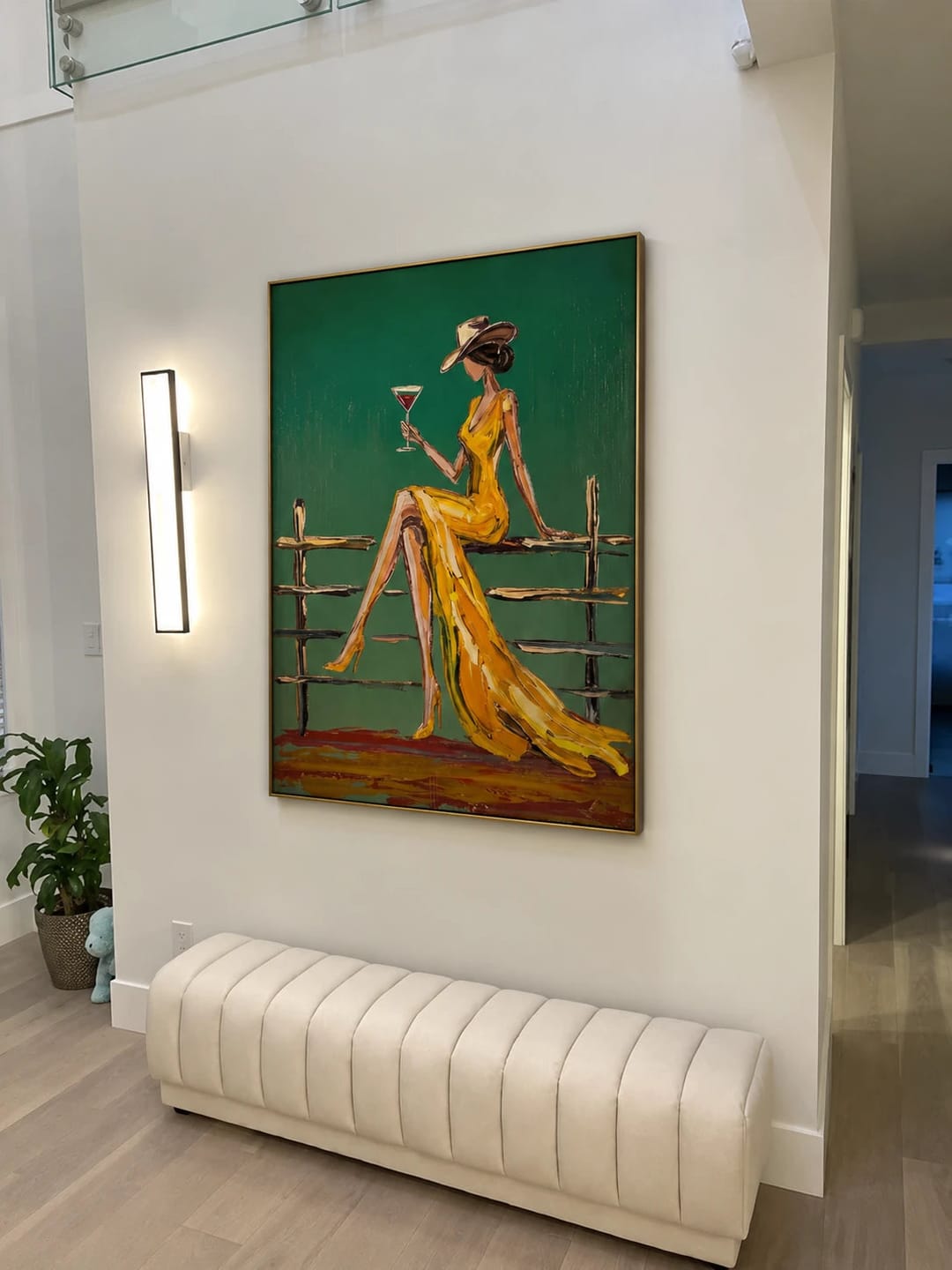 Customer photo review of Western Pop Art｜Fence‑Sip Cowgirl