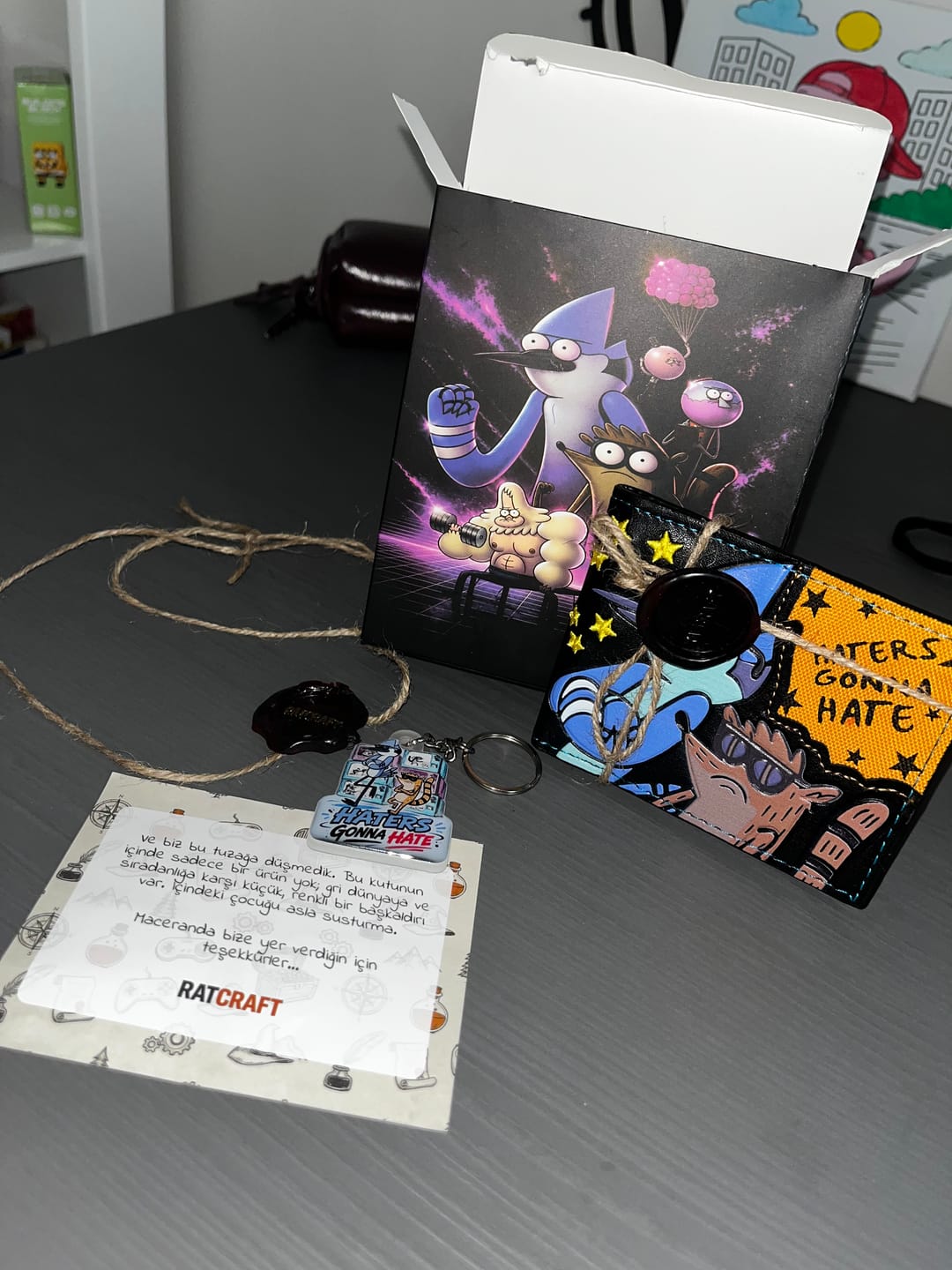 Customer photo review of Regular Show Cüzdan