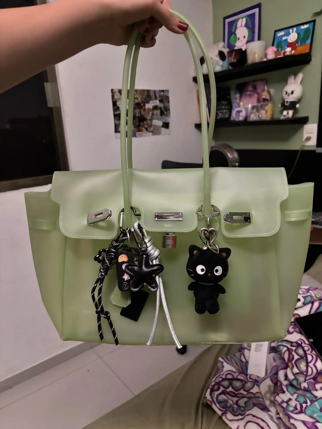 Customer photo review of Alicia Structured Top Handle Satchel