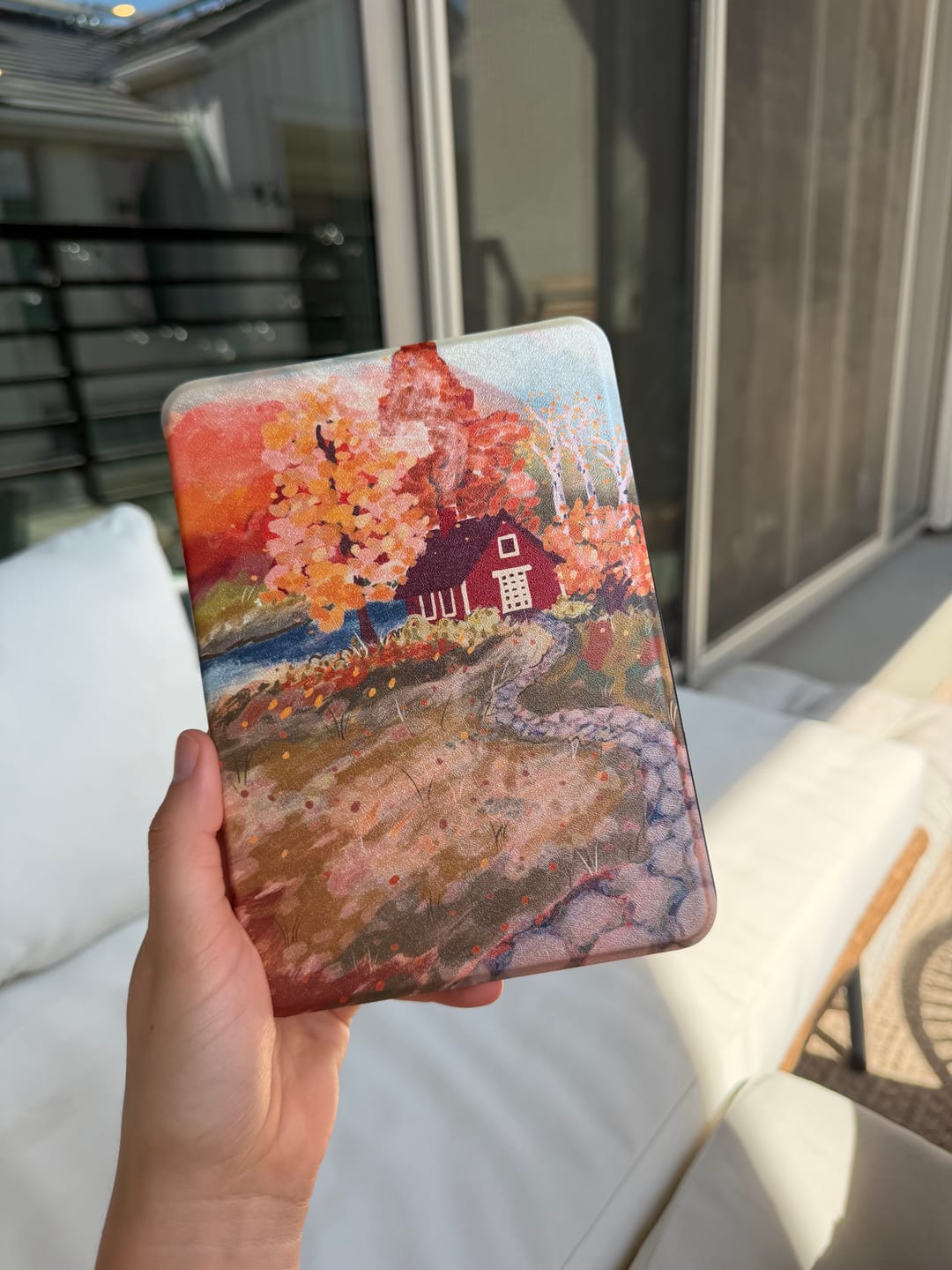 Customer photo review of The Little Red Cabin - Kindle Case