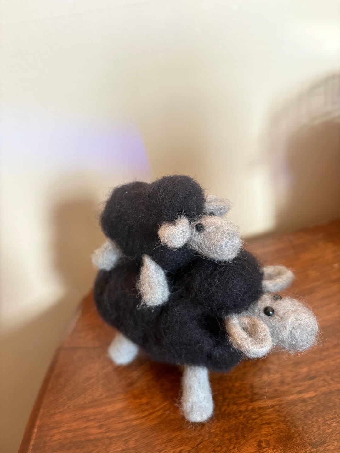 Customer photo review of Black Sheep Mini Needle Felting Kit