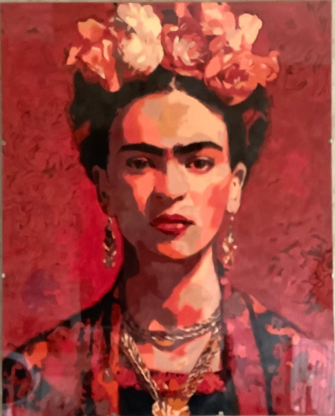 Customer photo review of Frida Kahlo | Paint by Number