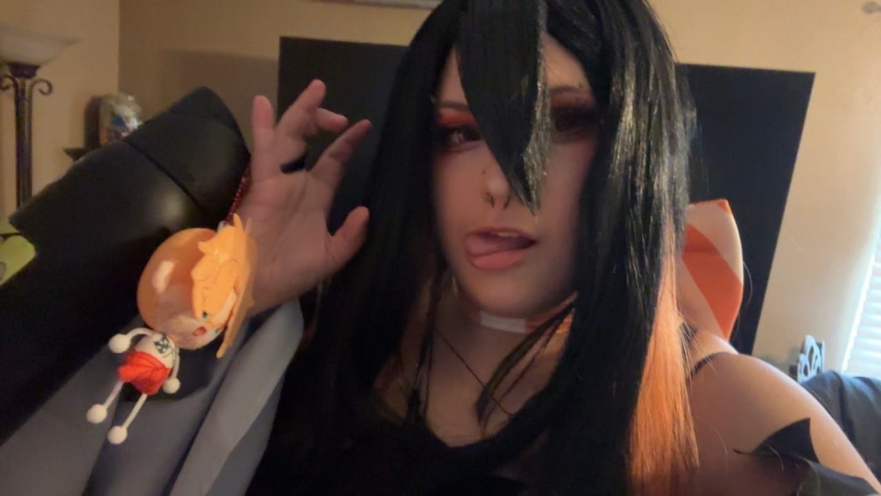 Customer photo review of Cosplay Queen Orange Brown Coloured Contact Lenses
