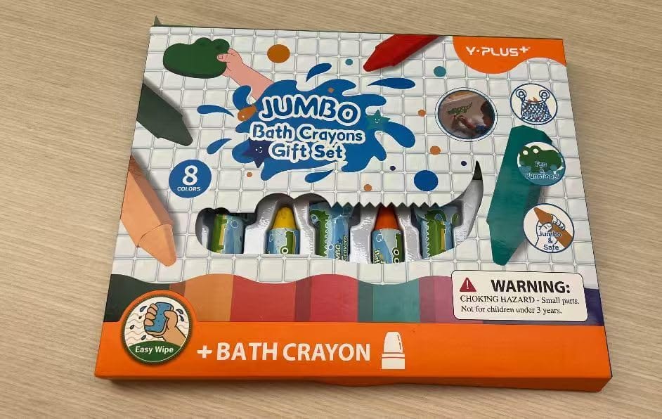 Customer photo review of Jumbo Bath Crayons