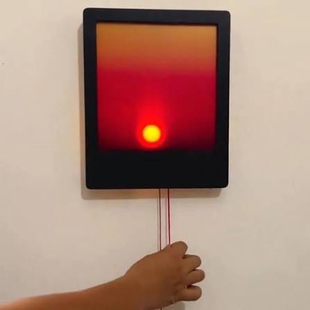 Customer photo review of Kinetic Sunrise Wall Light
