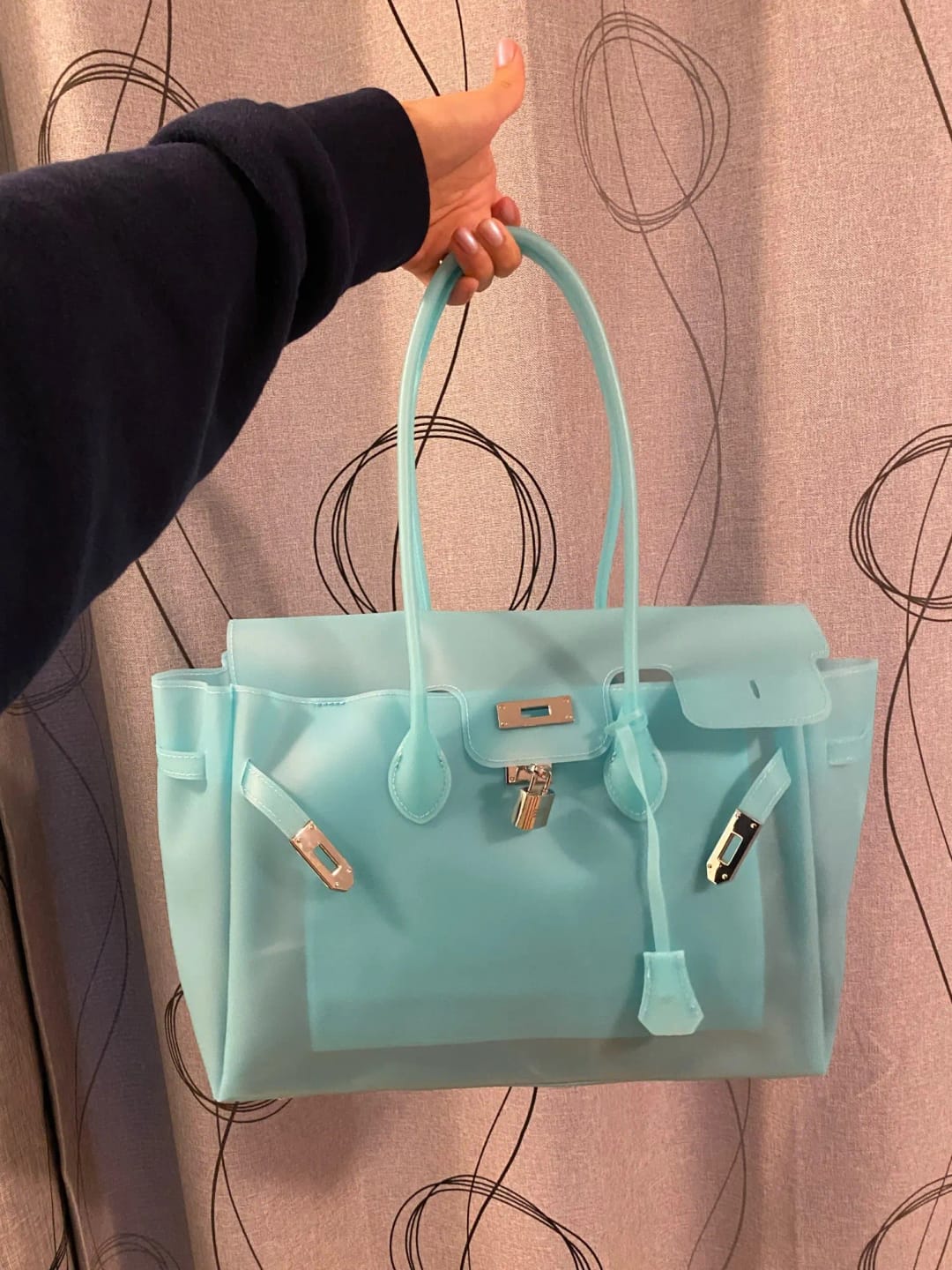 Customer photo review of Alicia Structured Top Handle Satchel