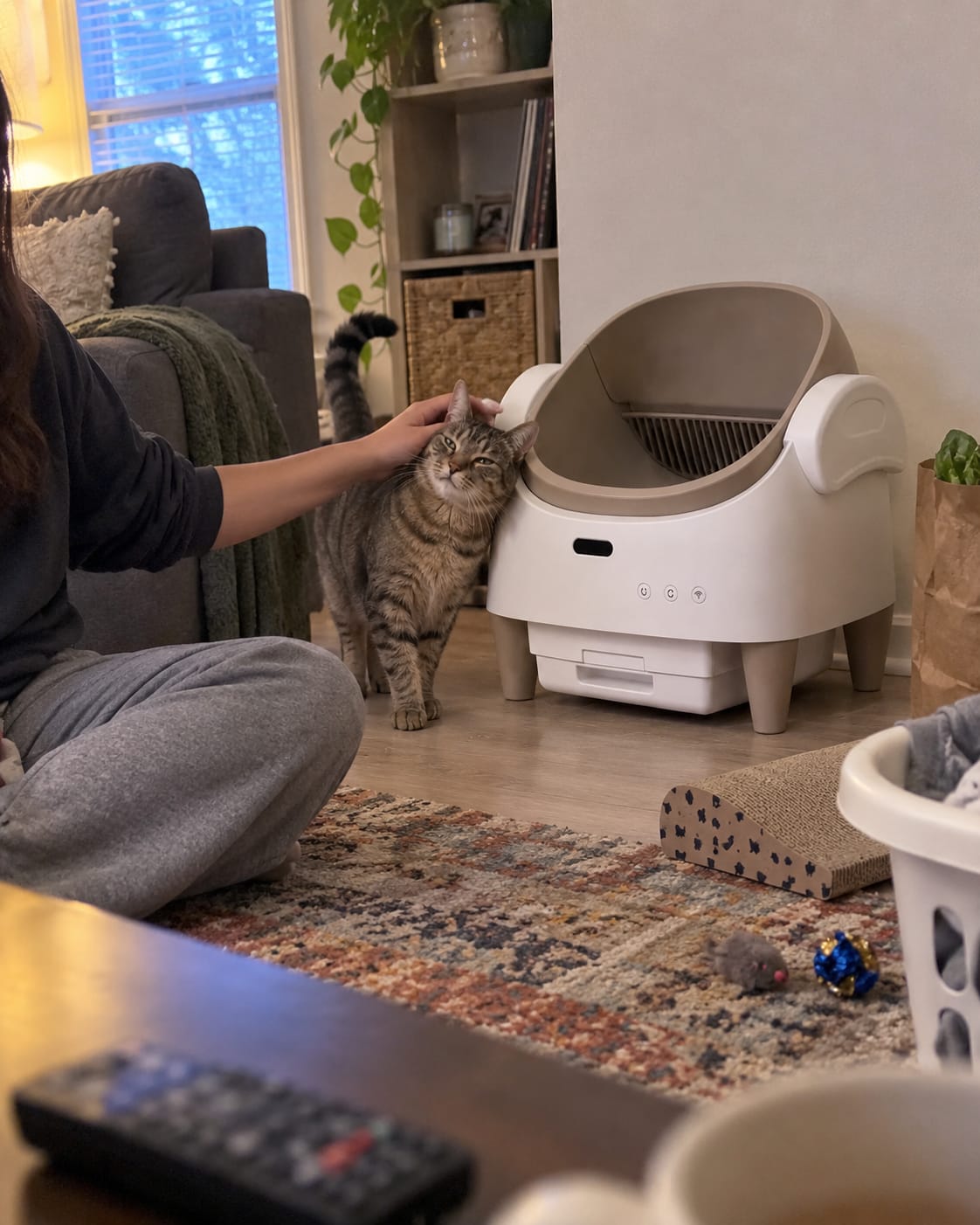 Customer photo review of Automatic Self-Cleaning Cat Litter Box