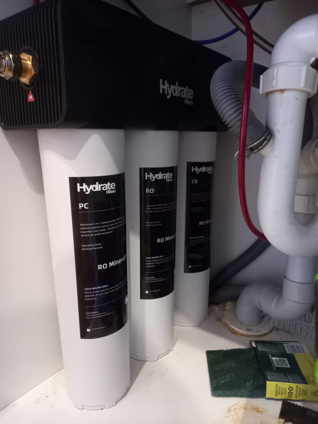 Customer photo review of Reverse Osmosis Mineral+ | Fluoride - Nitrate Removal