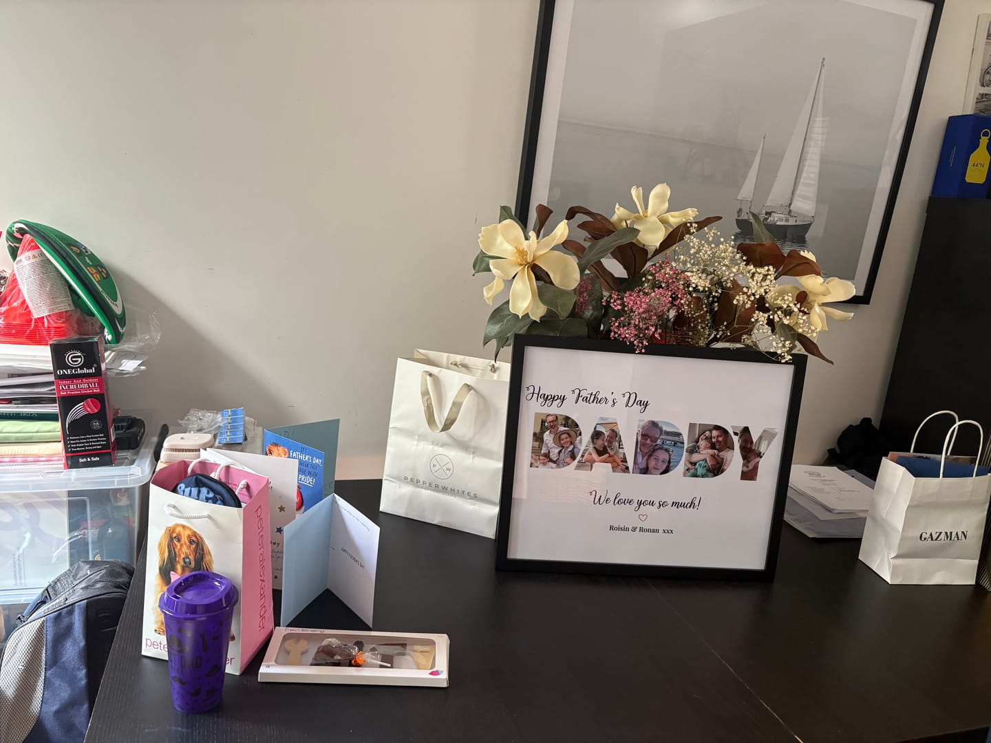 Customer photo review of Happy Dad's Day - Personalized poster