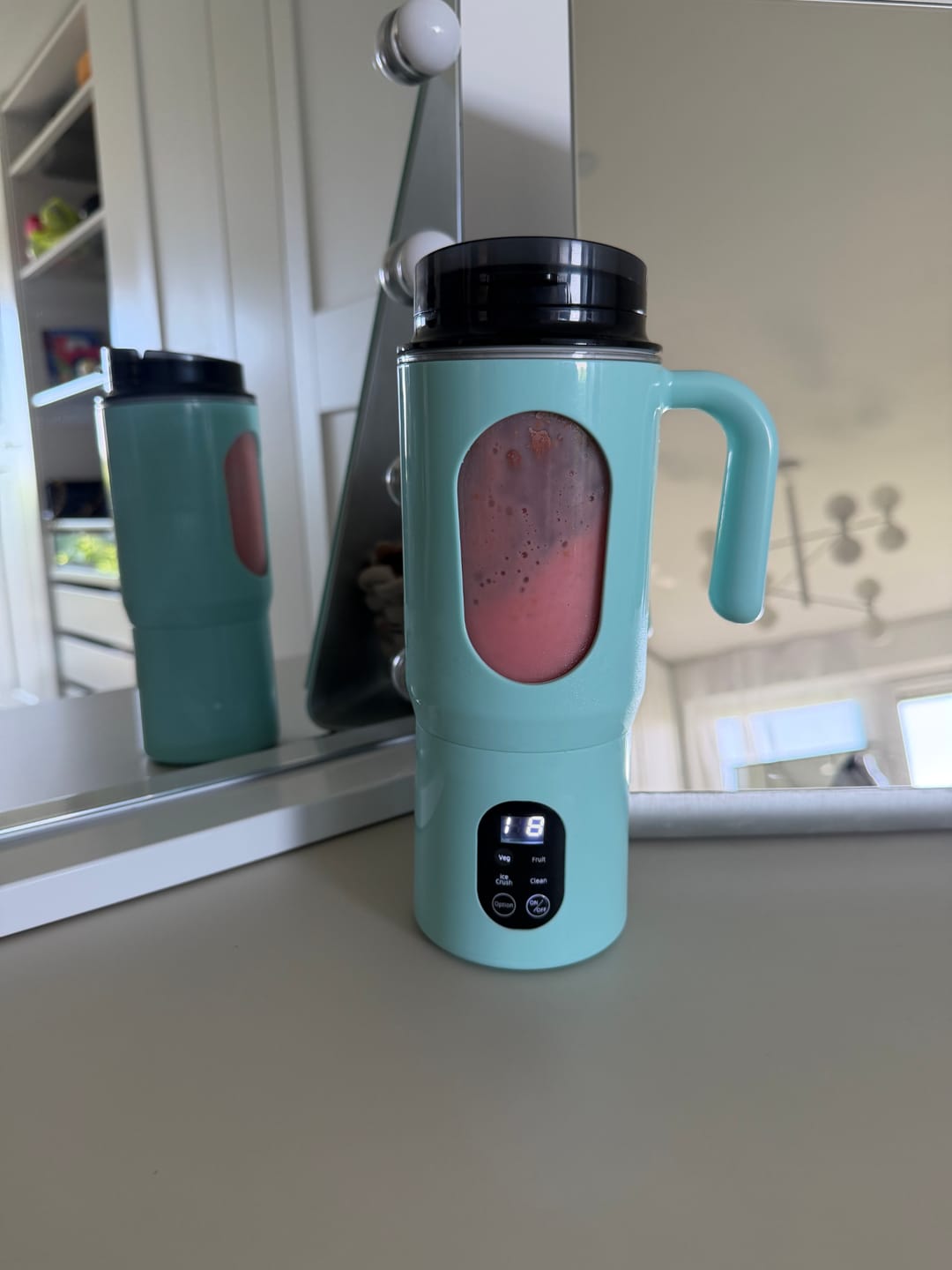 Customer photo review of Tragbarer Mixer 580 ml