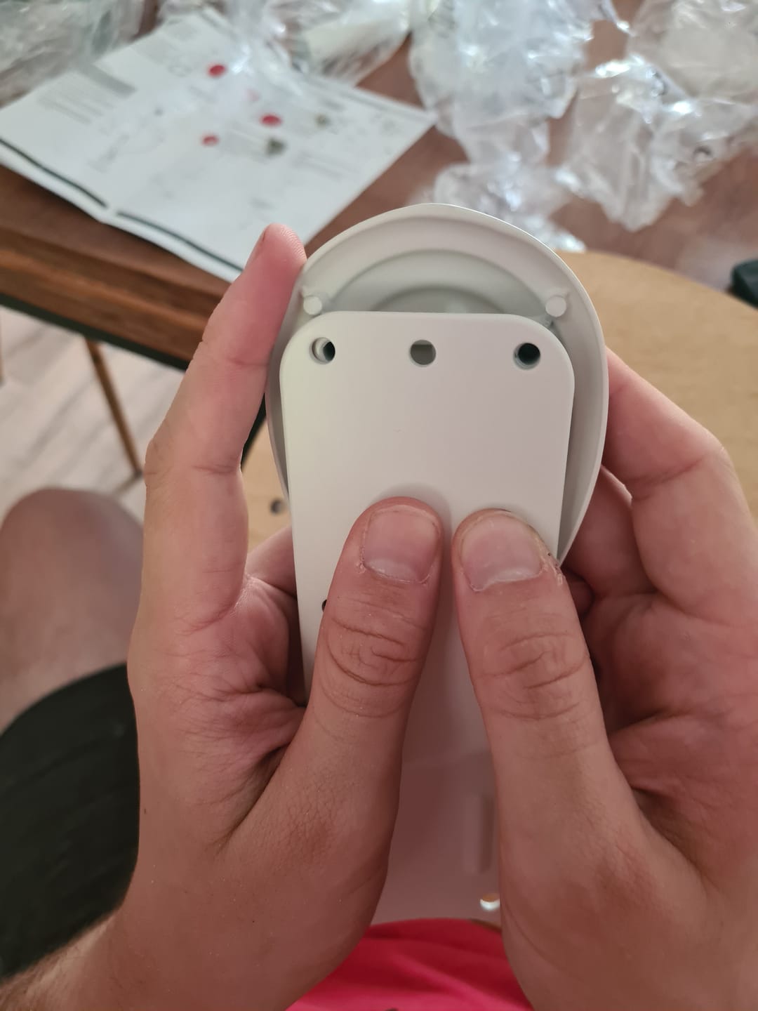 Customer photo review of Dahlia teinté Chêne | Ventilateur de plafond