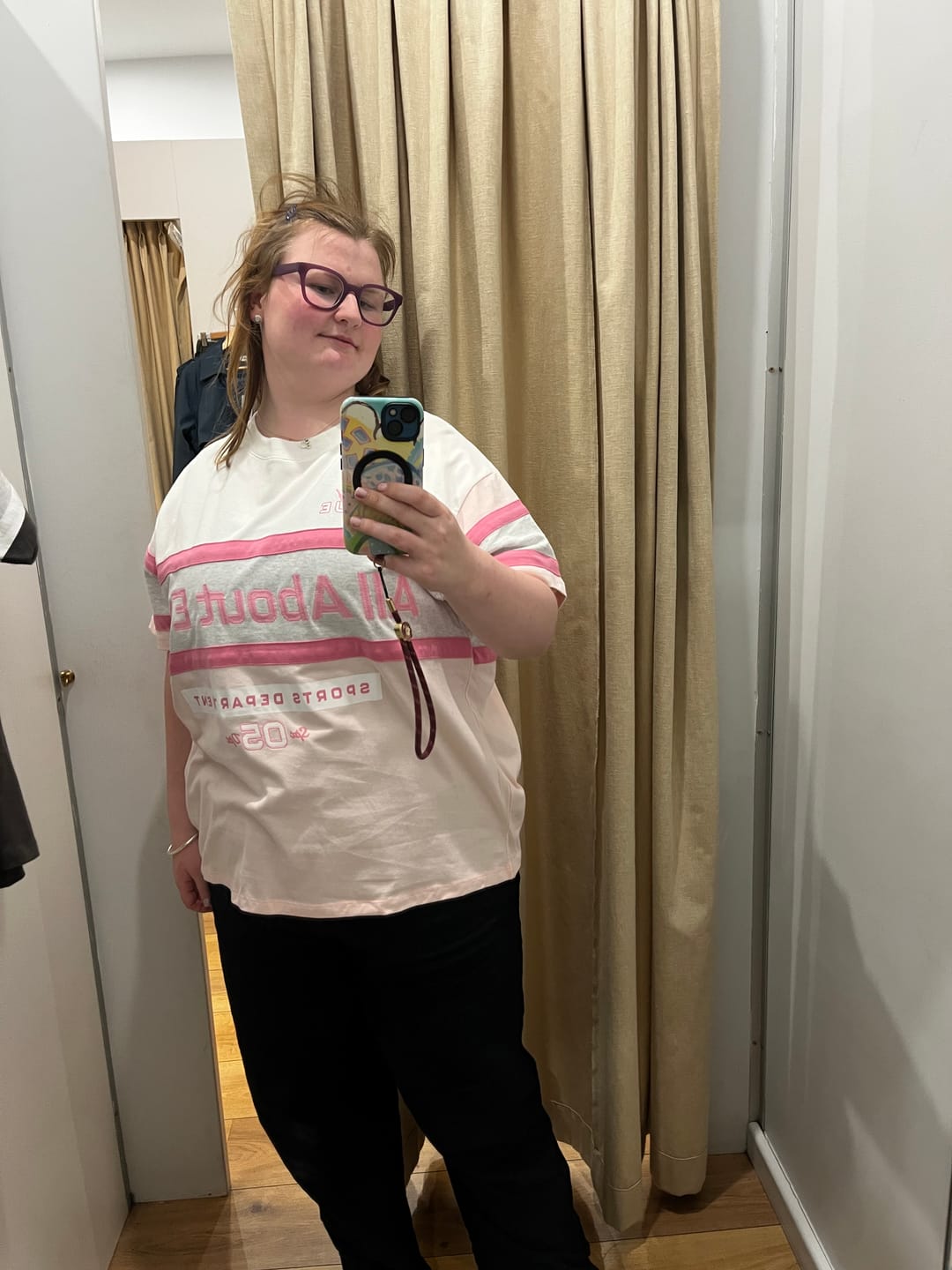 Customer photo review of Premier Panel Relaxed Tee in Orchid - All About Eve