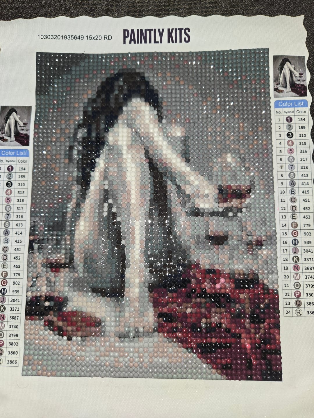 Customer photo review of The Still Life She Became (Diamond Painting)
