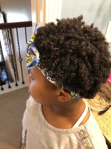 Customer photo review of Herbal Infused Curl Defining Gel, STEP 2