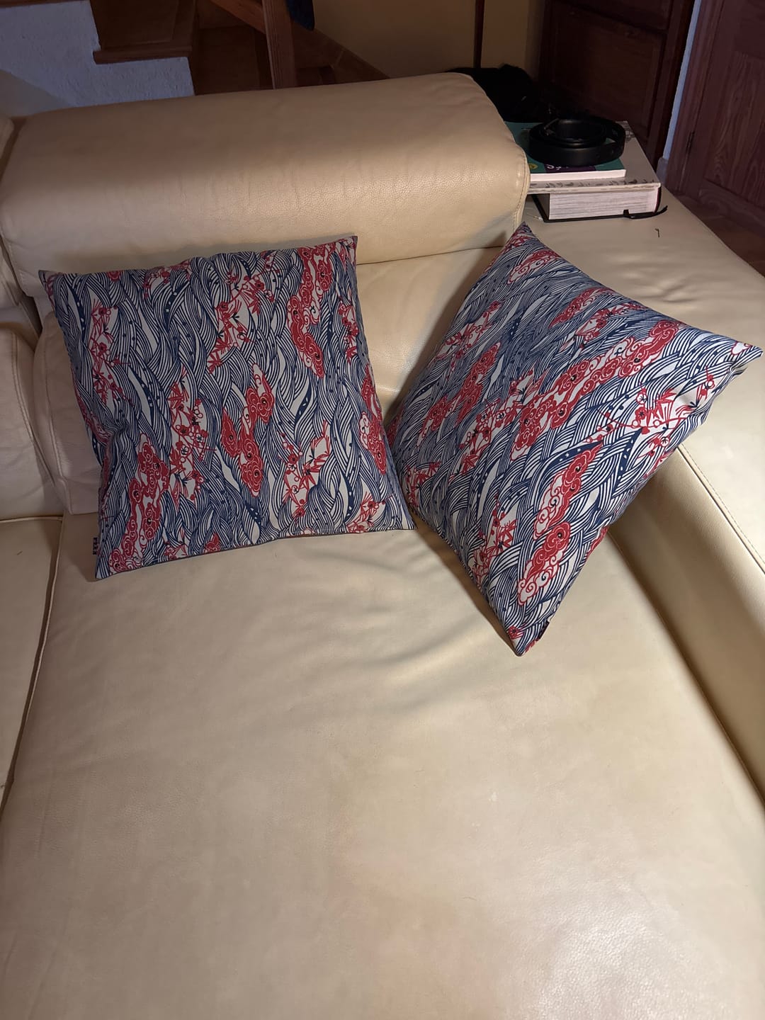 Customer photo review of Funda de Cojín Japonesa Motivo Shōchikubai - 45x45 cm