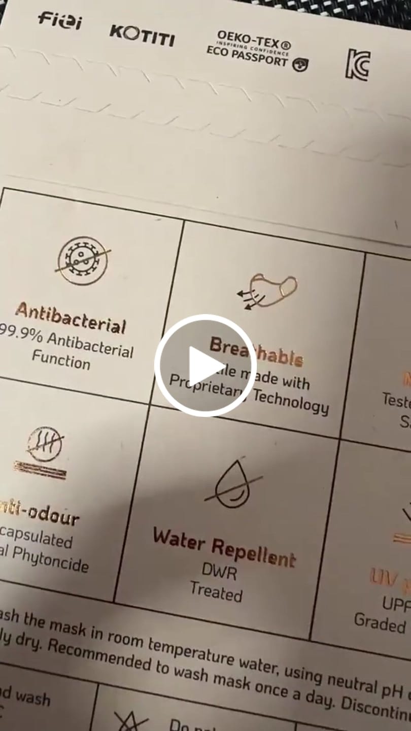 Customer video review of Reusable Copper Face Mask