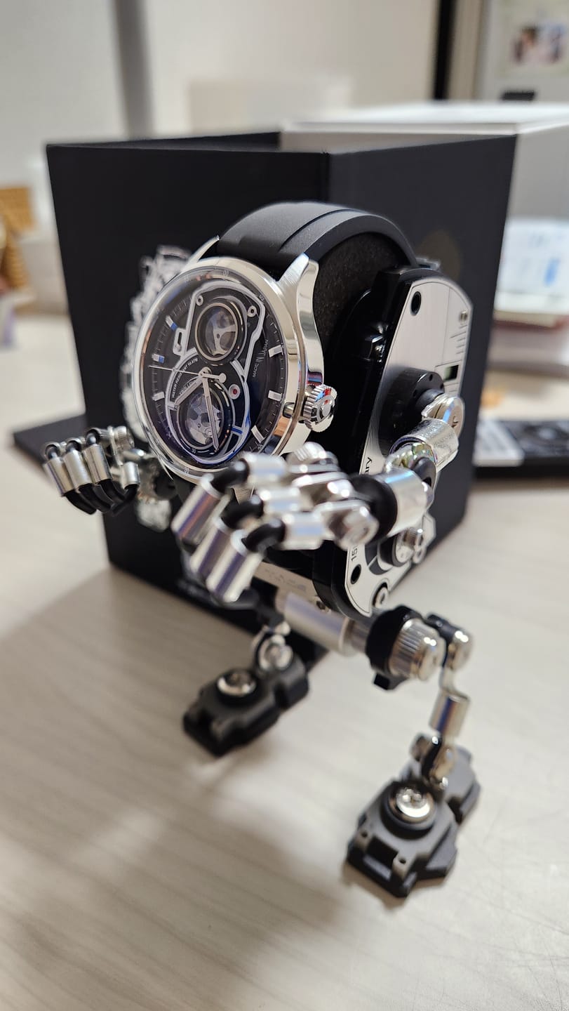 Customer photo review of TACS Robotoys TWIN LENS Lite Obscura Slate TS2501BR タックス 腕時計 ロボトイズ メンズ 自動巻き