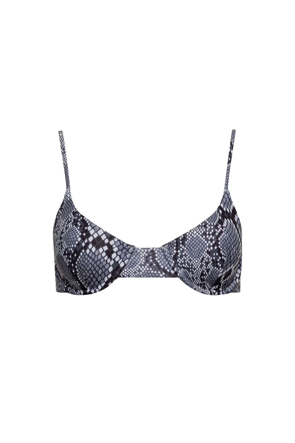 Customer photo review of Palermo Underwire Bikini Top – Snake