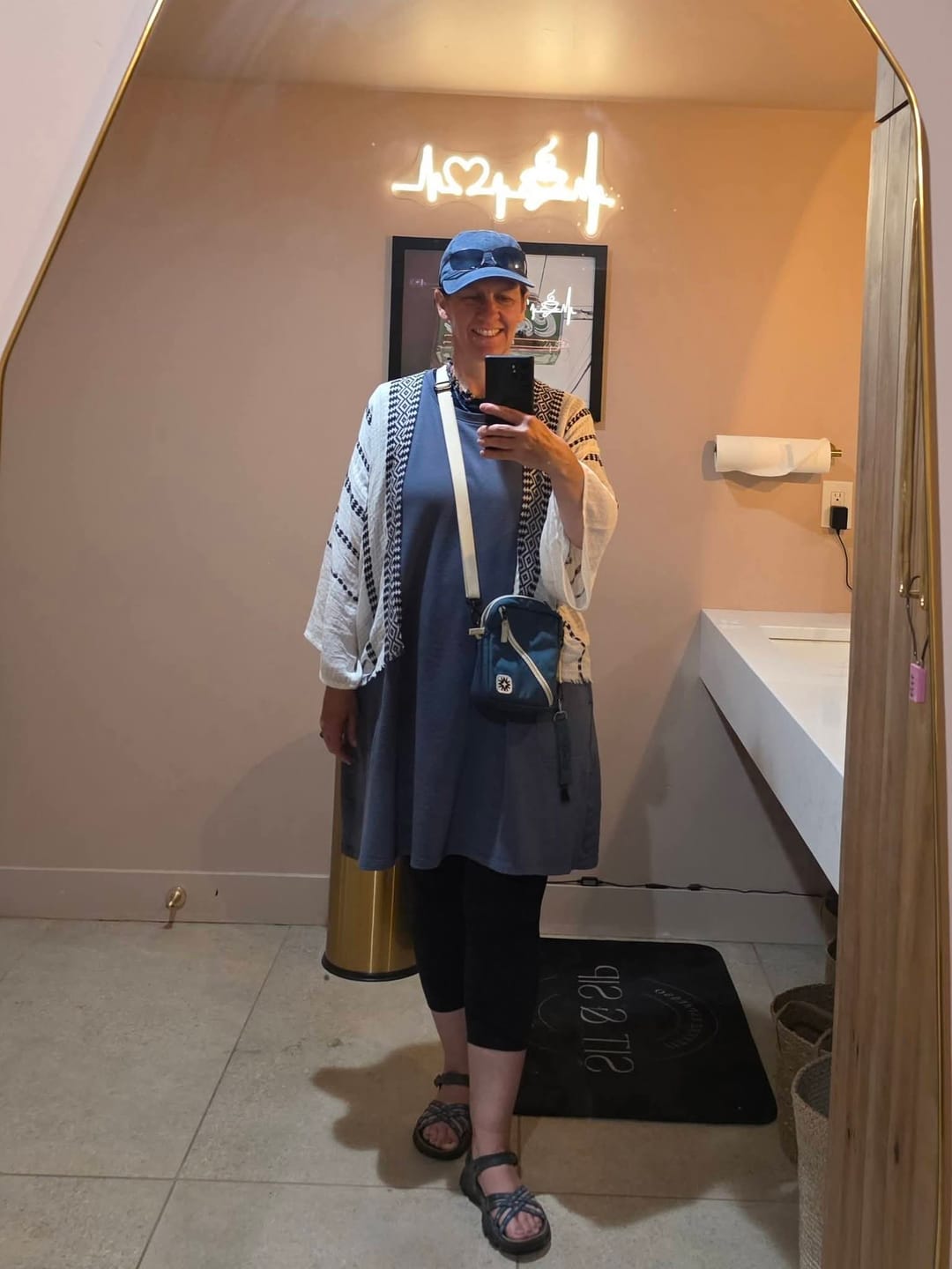 Customer photo review of Mini Messenger Navy