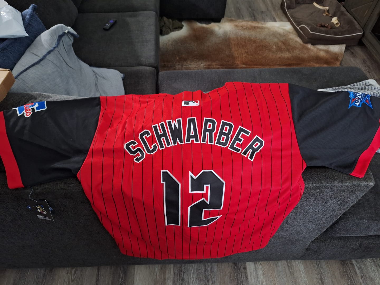 Customer photo review of Kyle Schwarber Philadelphia Jersey