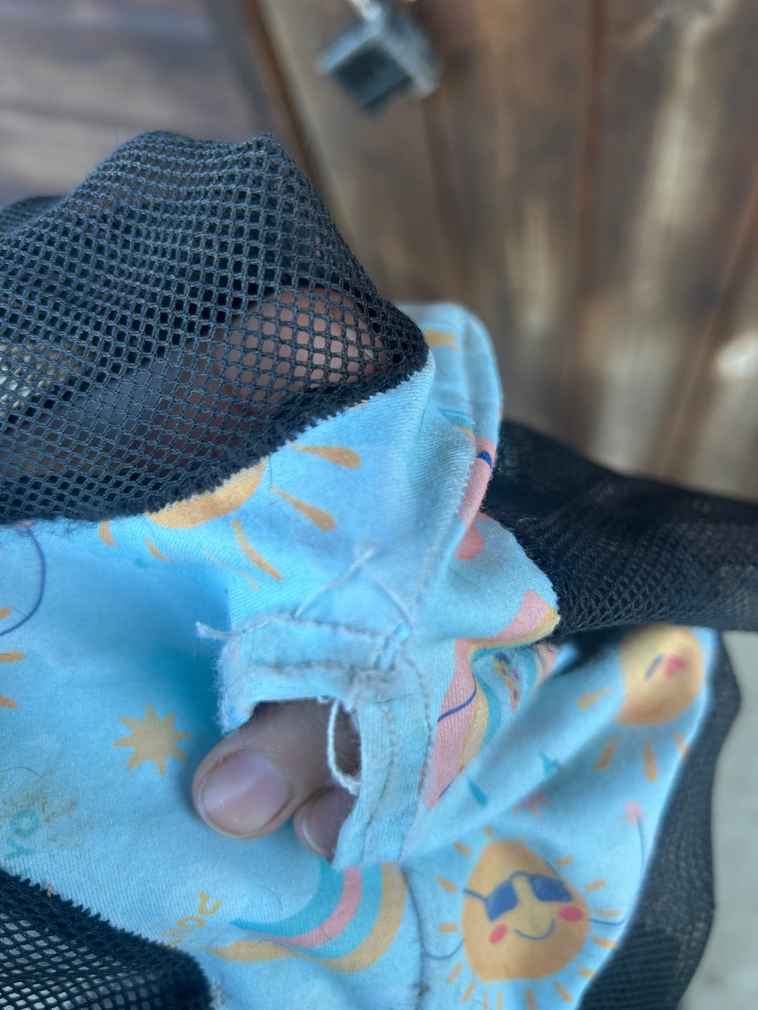 Customer photo review of NEW Rain Or Shine Fly Mask