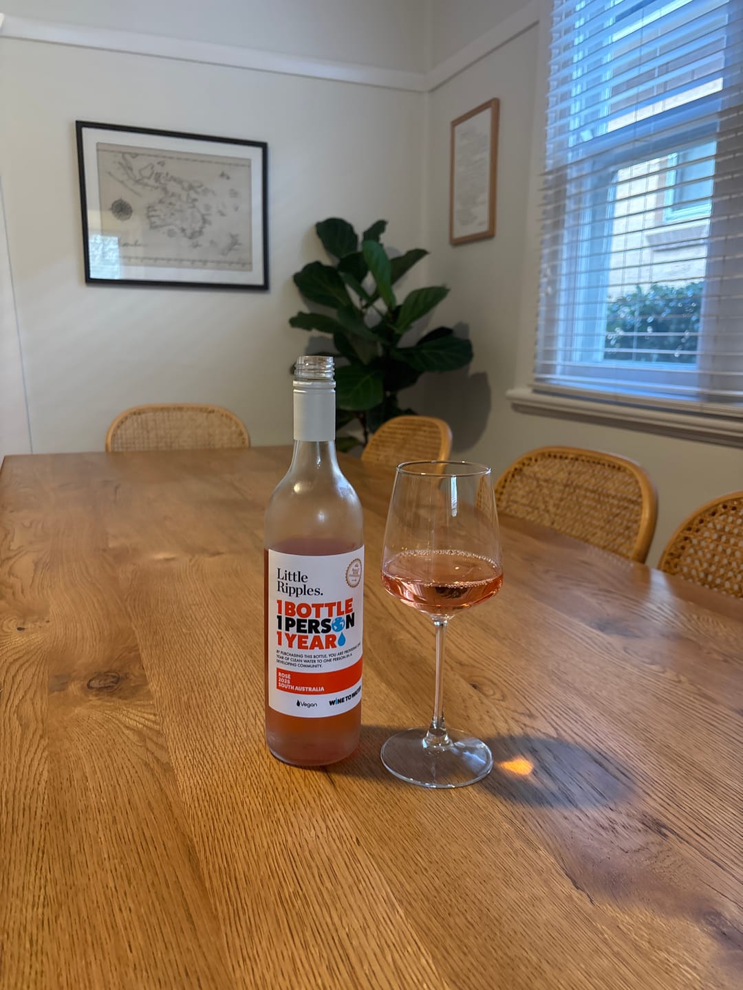 Customer photo review of Zero Sugar Rosé – Vegan Australian Wine | 6 Pack