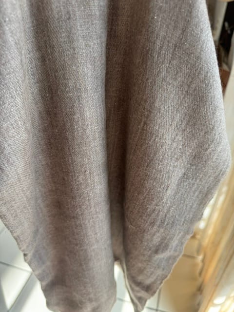 Customer photo review of Natural Zati Handspun Handwoven Pure Pashmina Shawl