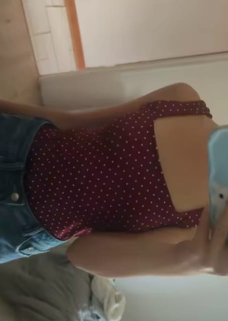 Customer photo review of Emmylou Polka Dot Tank