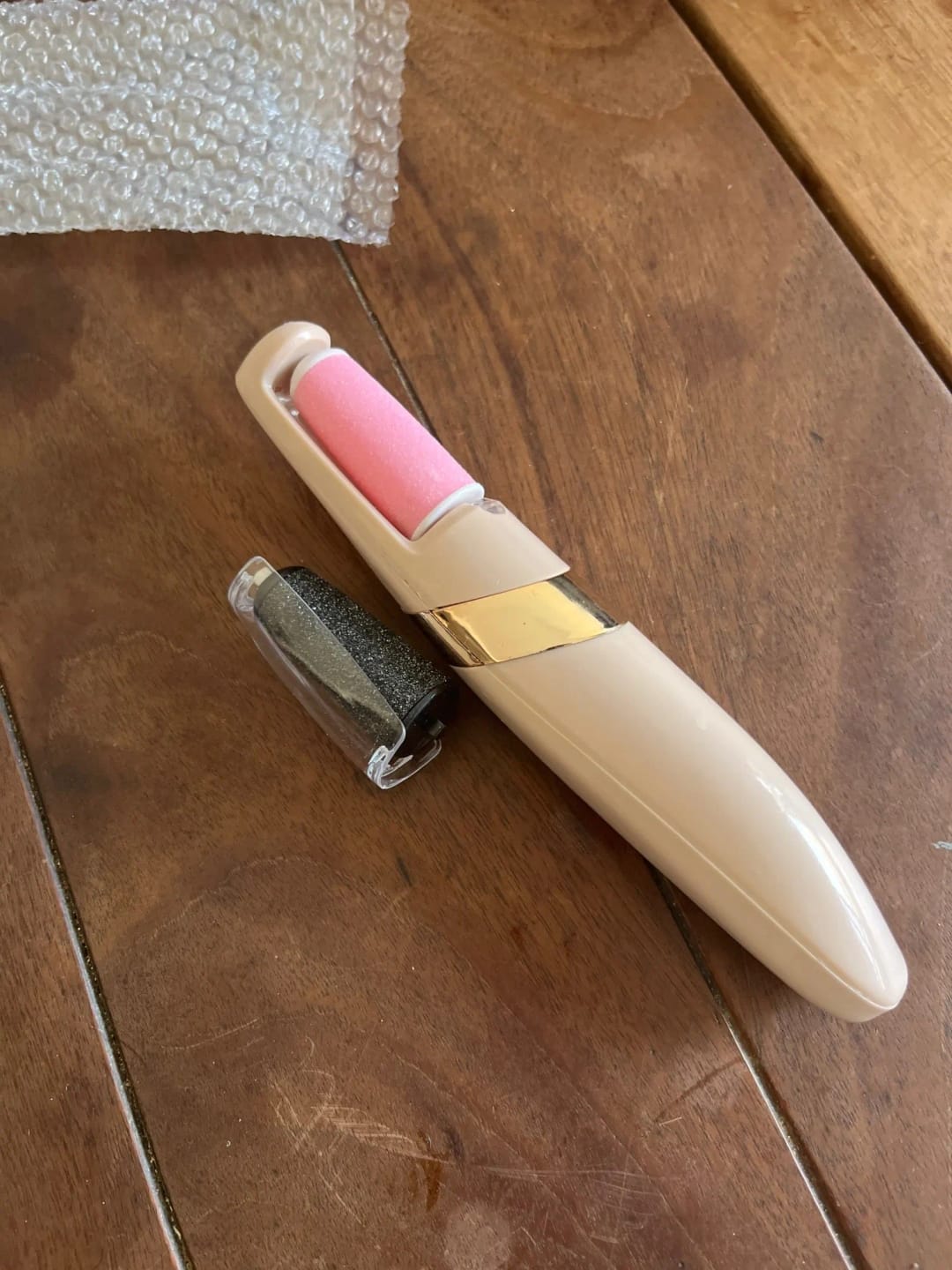 Customer photo review of Lima de pies eléctrica