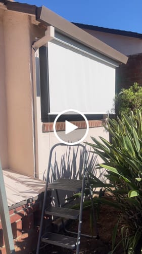 Customer video review of SmartWings Motorized Outdoor Shades 1%/3%/5% Openness