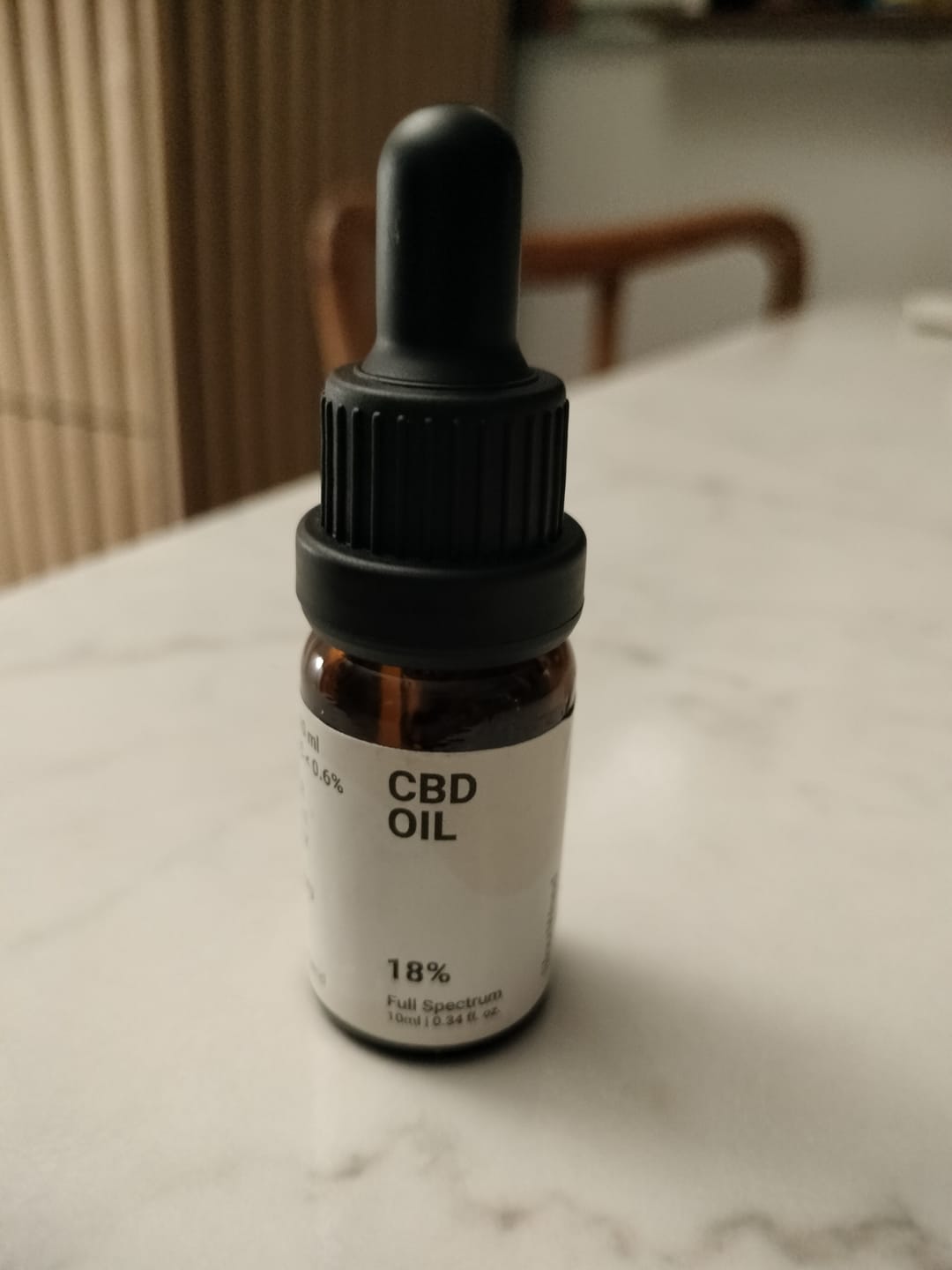 Customer photo review of Olio CBD 18% Full Spectrum