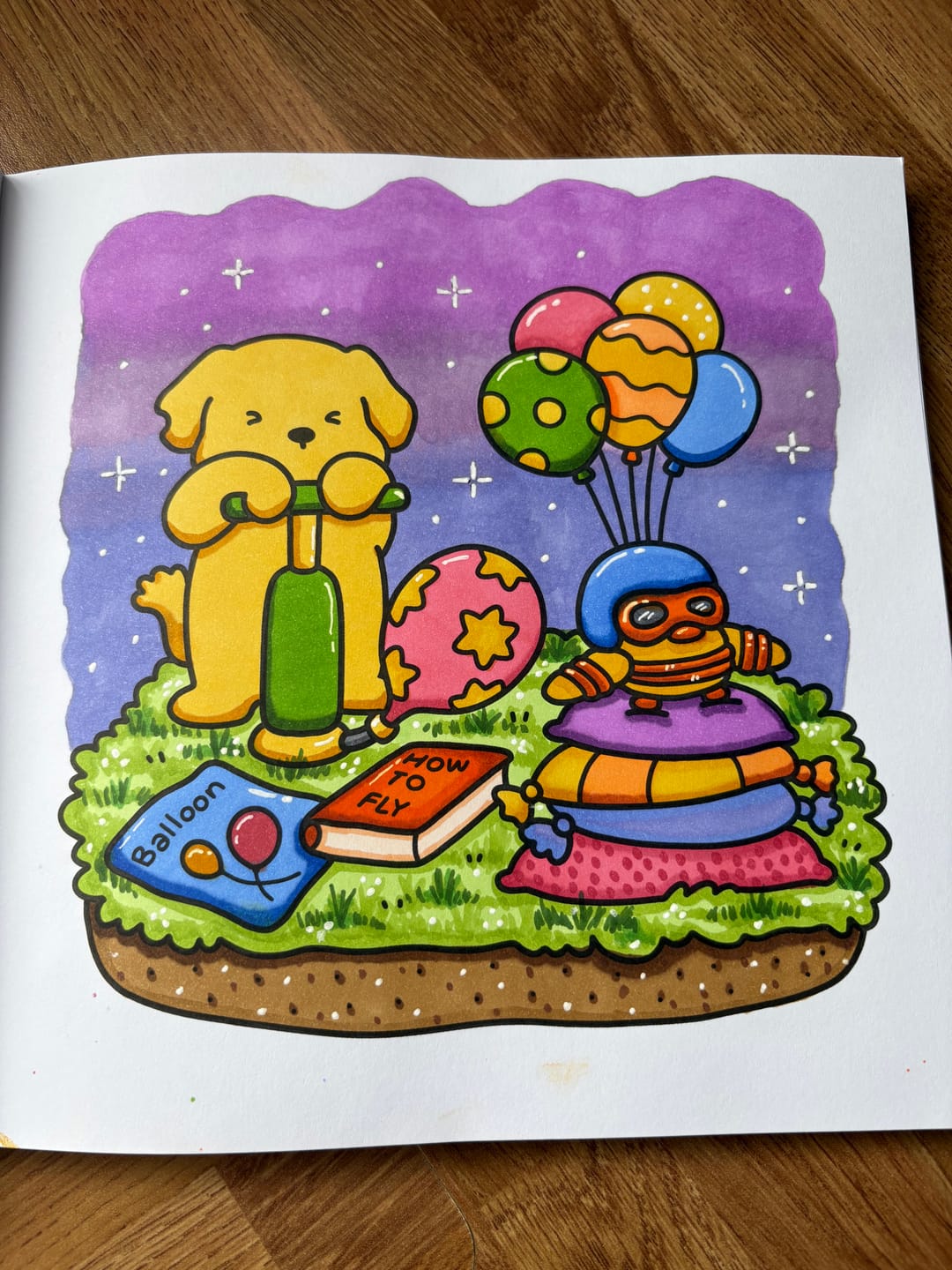 Customer photo review of Ohuhu Honolulu 120 Colors Dual Tips Alcohol Art Markers (New Color Codes)