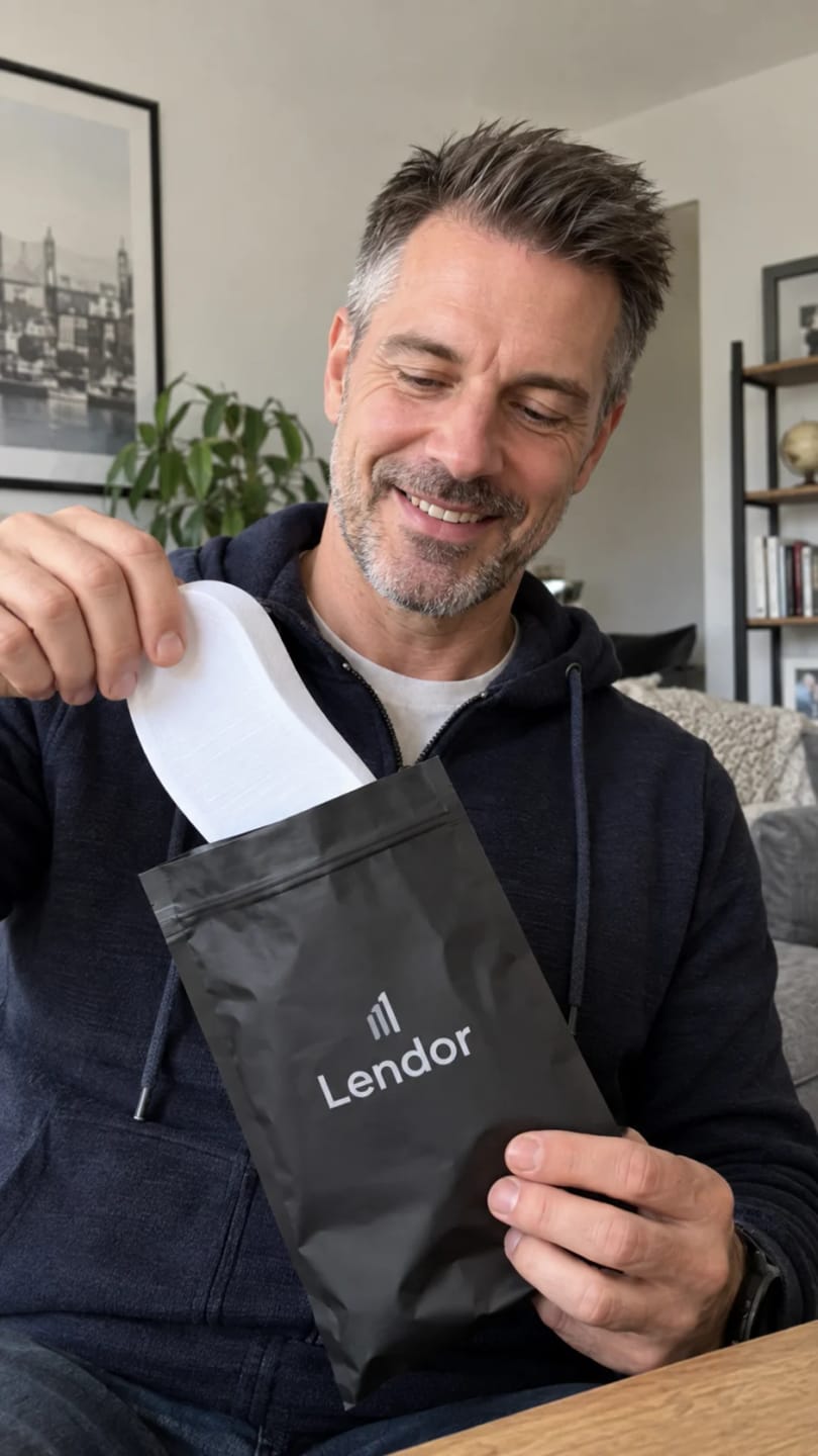 Customer photo review of Lendor diszkrét test magasító cipőbetét