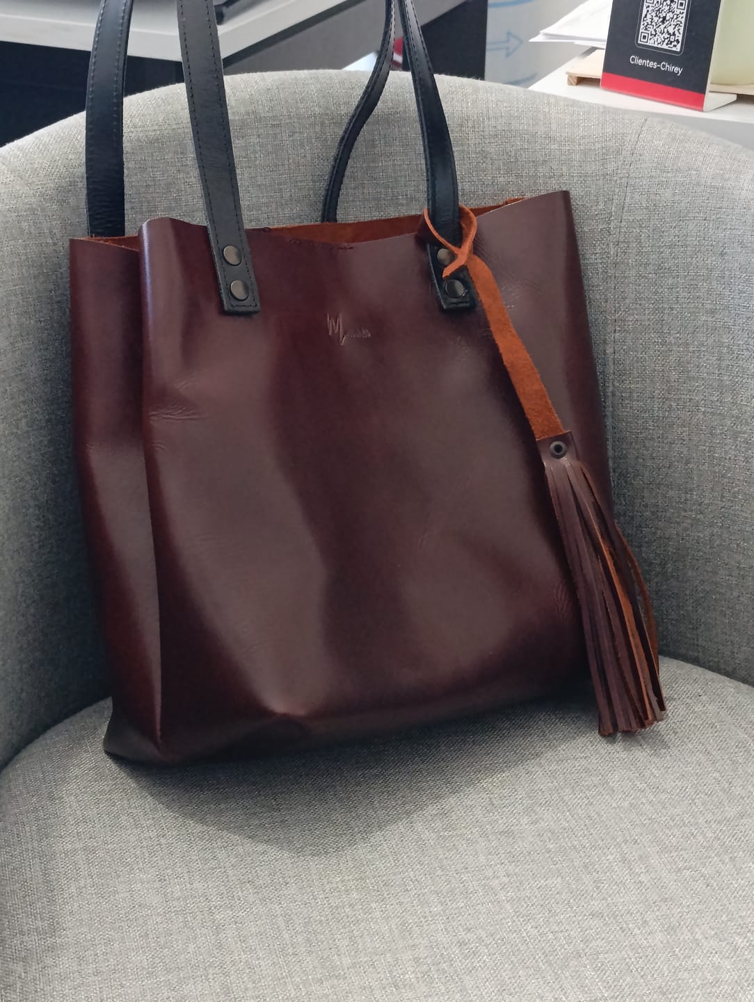 Customer photo review of Bolso Tote Cuero Praga Plus+ Pull Shedron   Doble Vista + 💄Cosmetiquera 👝 Gratis!!