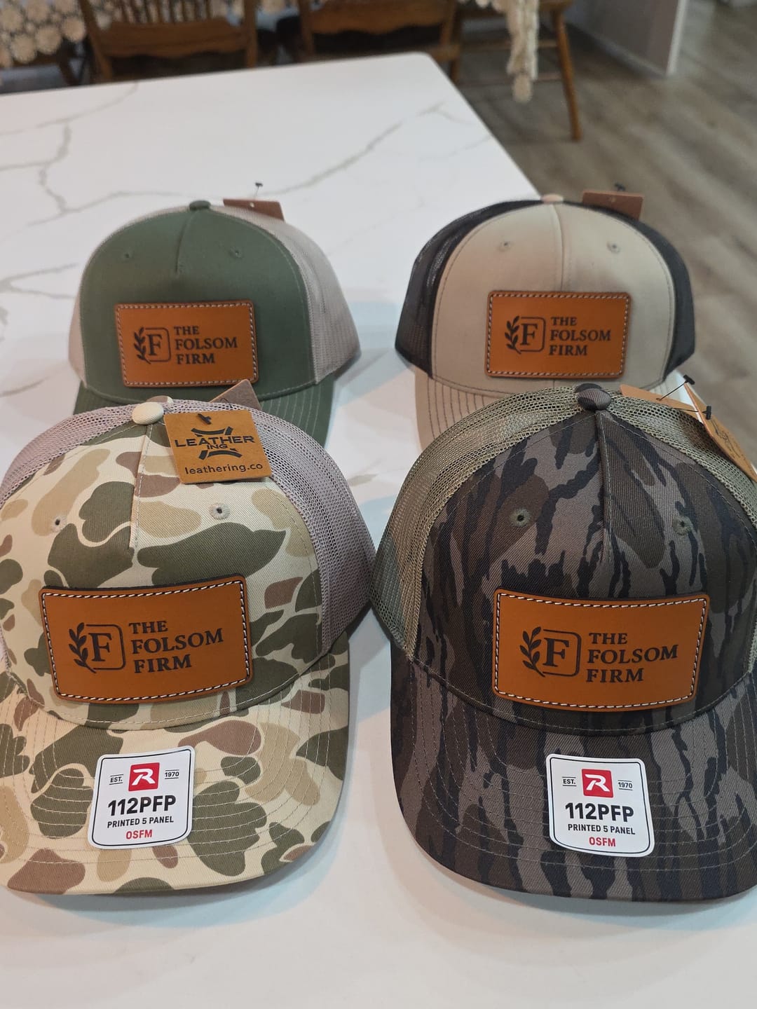 Customer photo review of Richardson 112 Custom Leather Patch Hats