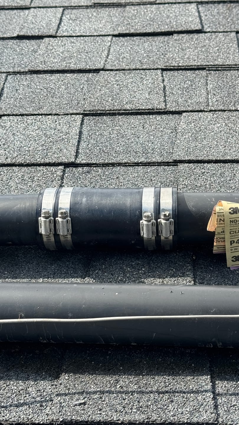 Customer photo review of Heavy-Duty Connector Hose, 6" Premium Rubber Coupling