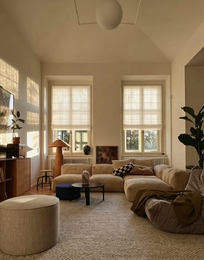 Customer photo review of Willow Custom Motorized Roman Shades