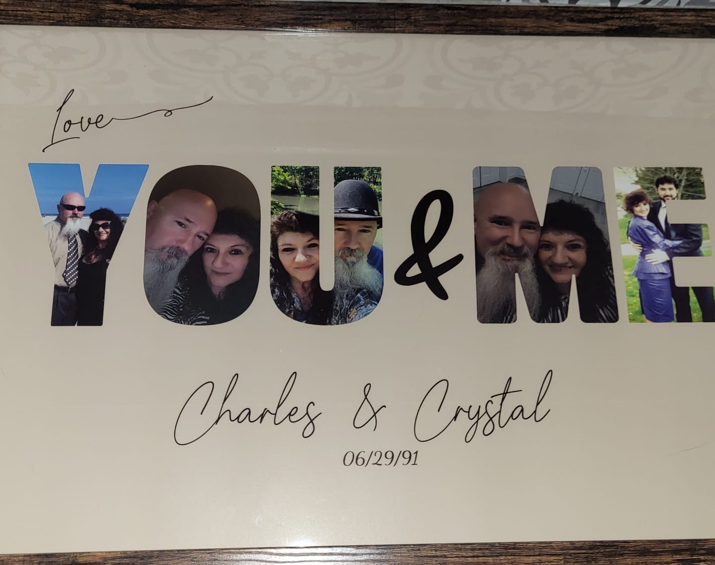 Customer photo review of You & Me - Personalized Poster