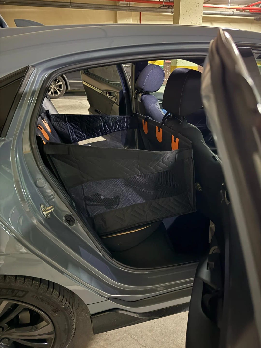 Customer photo review of PawTrek Single Seat Hard Base Cover