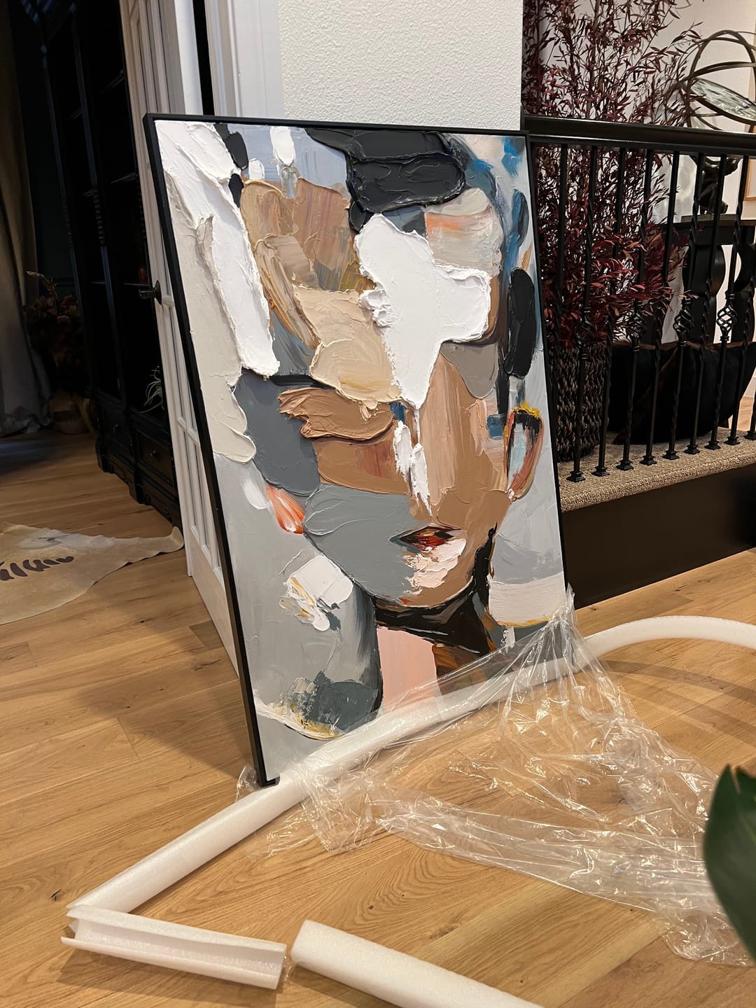 Customer photo review of Soul - Abstract Portrait Wall Art