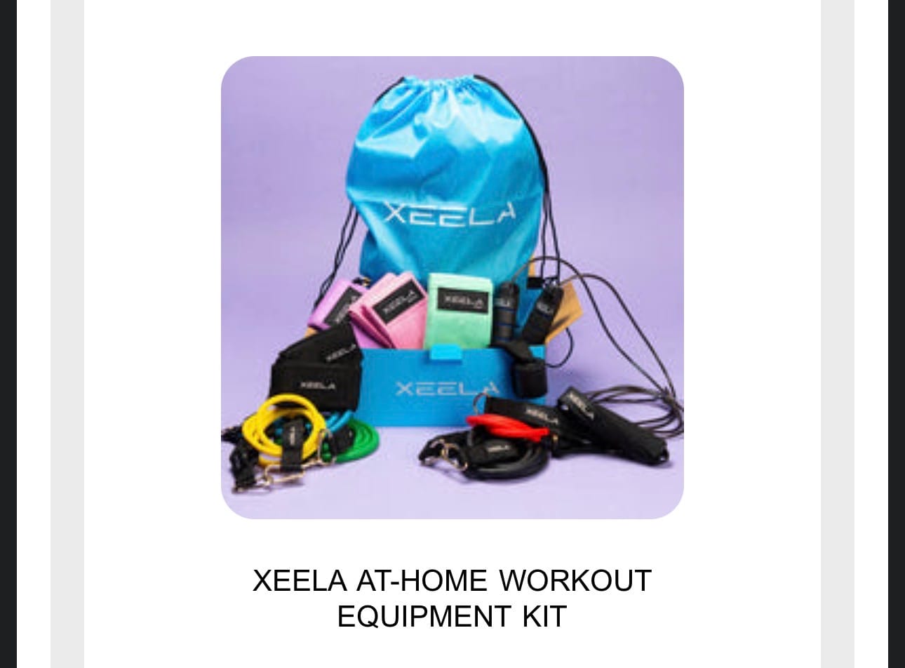 Customer photo review of XEELA AT-HOME WORKOUT EQUIPMENT KIT