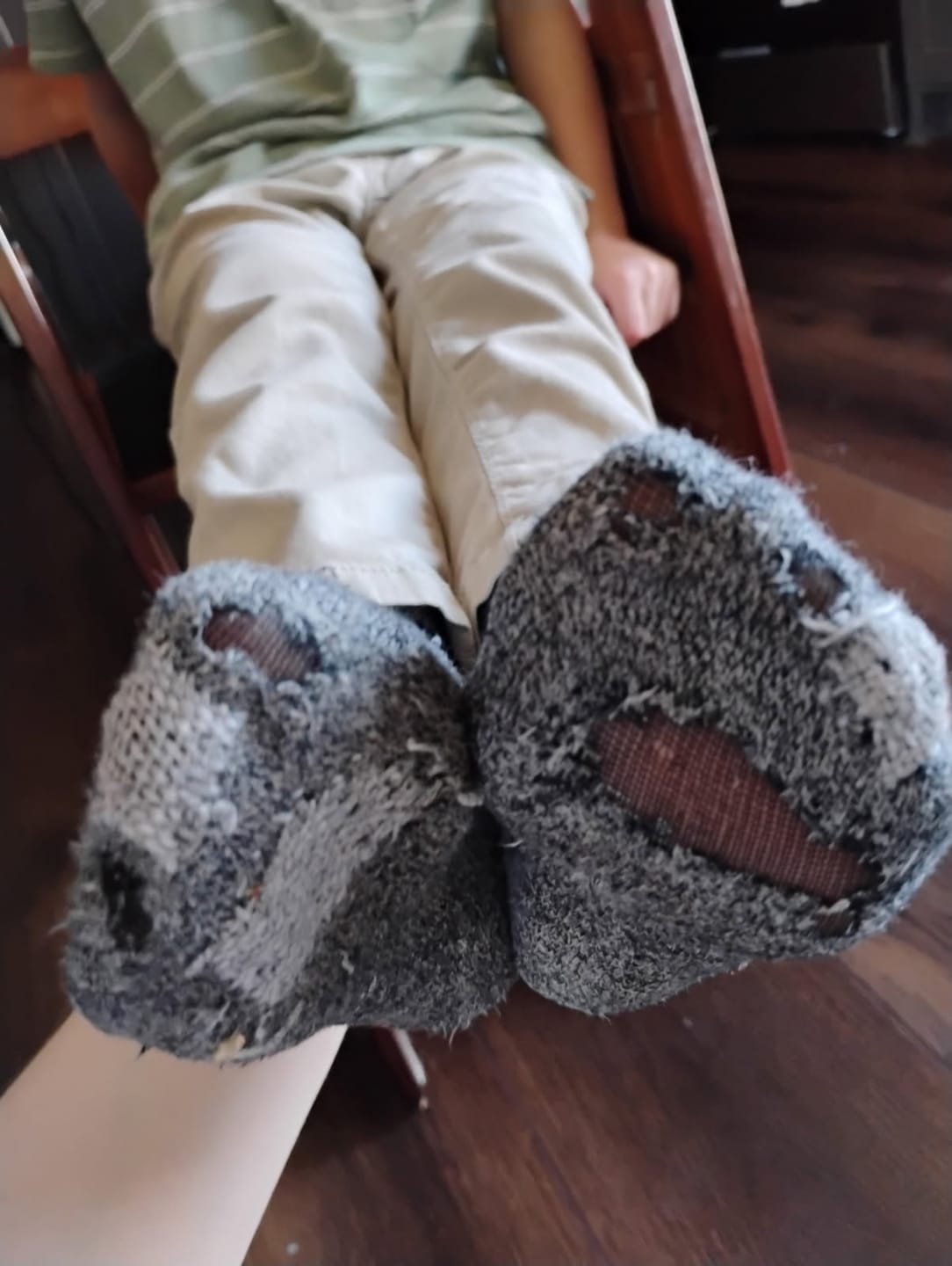 Customer photo review of The Armor of God - Bible Verse Crew Socks